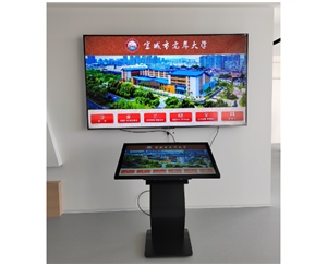 宣城市老年大學(xué)觸摸查詢機(jī)，雙屏顯示安裝調(diào)試完成